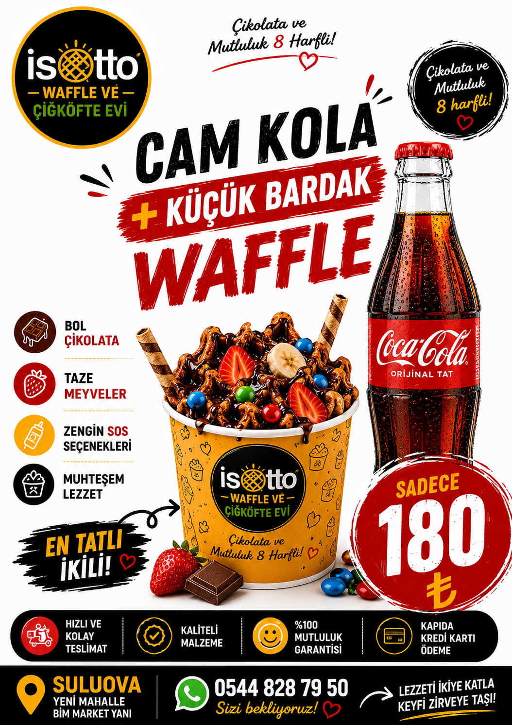 Küçük bardak cam kola ikili kombin